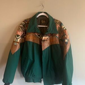 Vintage Green and Brown Coat- David James
